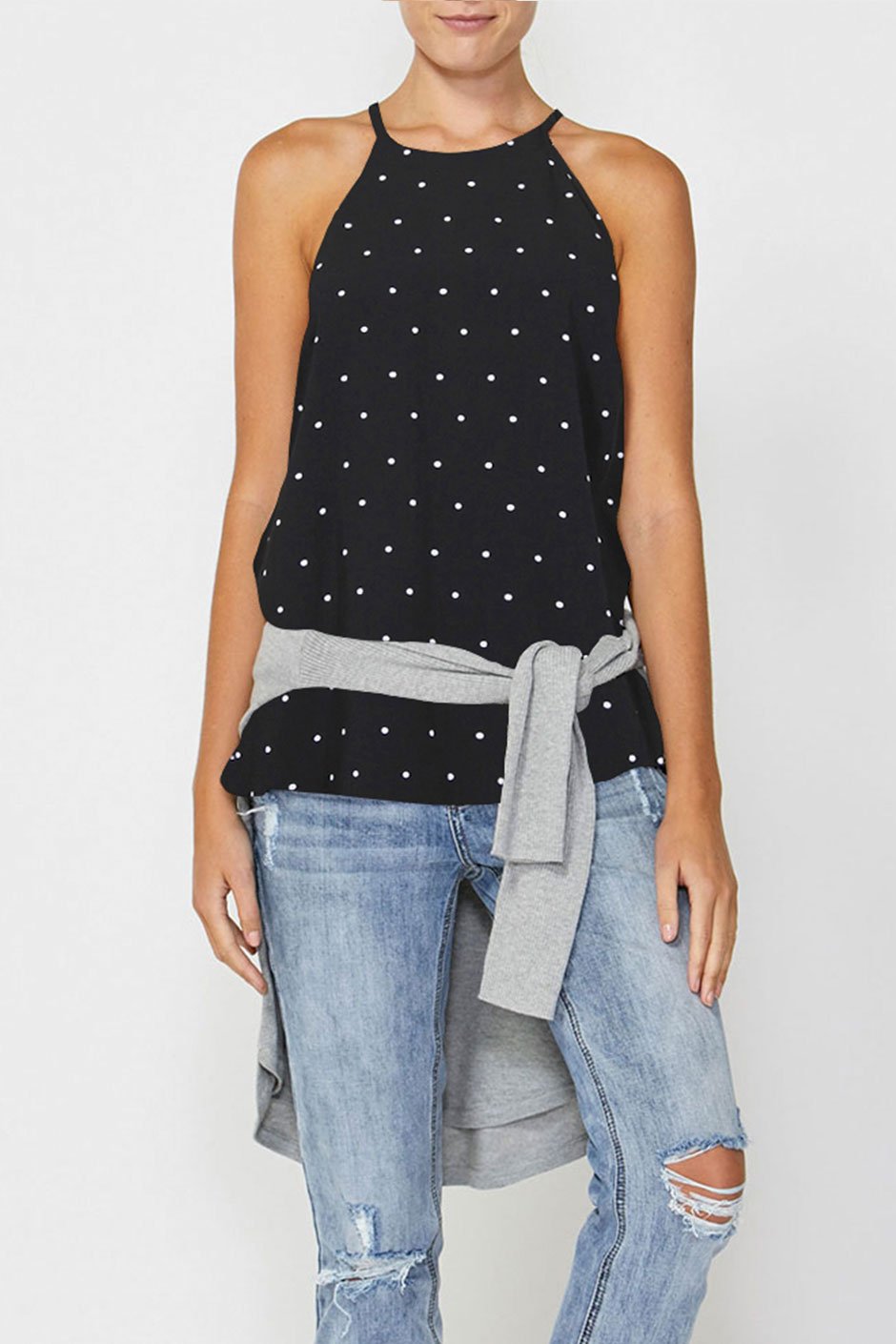 [TEST] Emma Print Cutaway Top