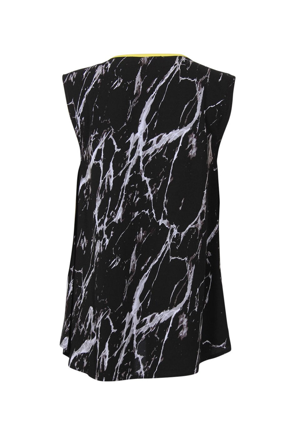 [TEST] Ally Pop Trim Marble Print Top