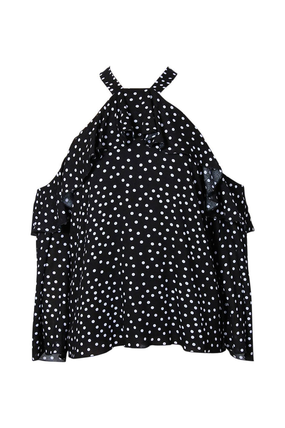 [TEST] Eliana Split Shoulder Spot Top