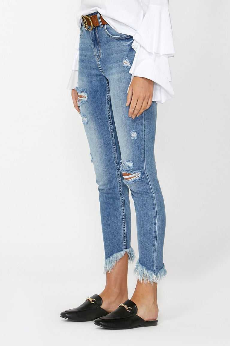 [TEST] Collins Asymmetric Fray Jean