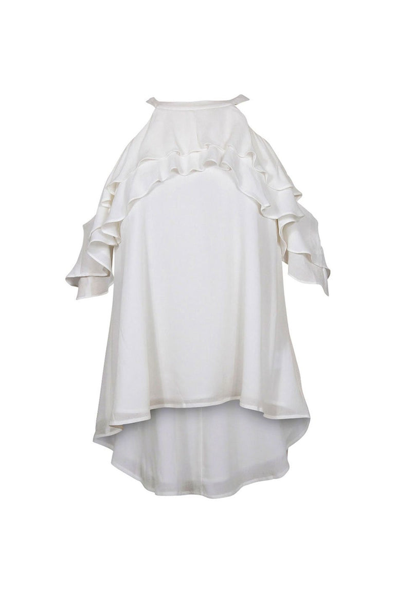 [TEST] Shae Ruffle Cold Shoulder Top