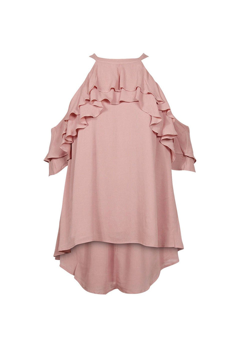 [TEST] Shae Ruffle Cold Shoulder Top