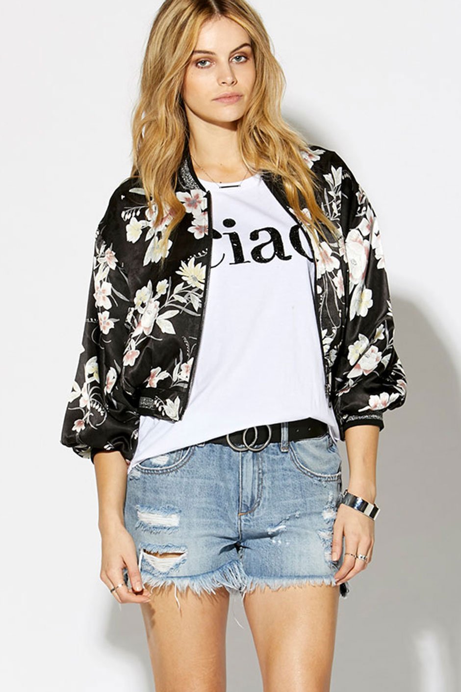 [TEST] Charlotte Satin Bomber