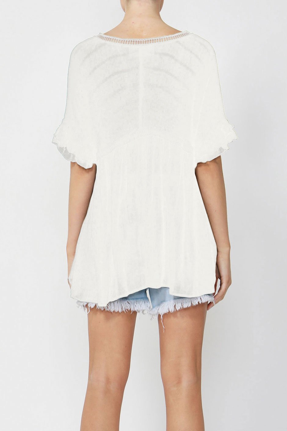 [TEST] Veronica Textured Vneck Blouse