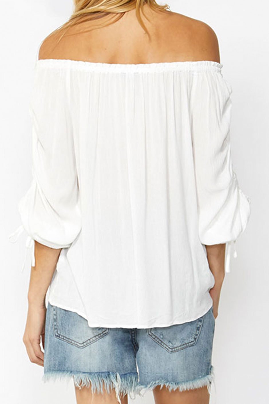 [TEST] Helena Ruched Off Shoulder Top