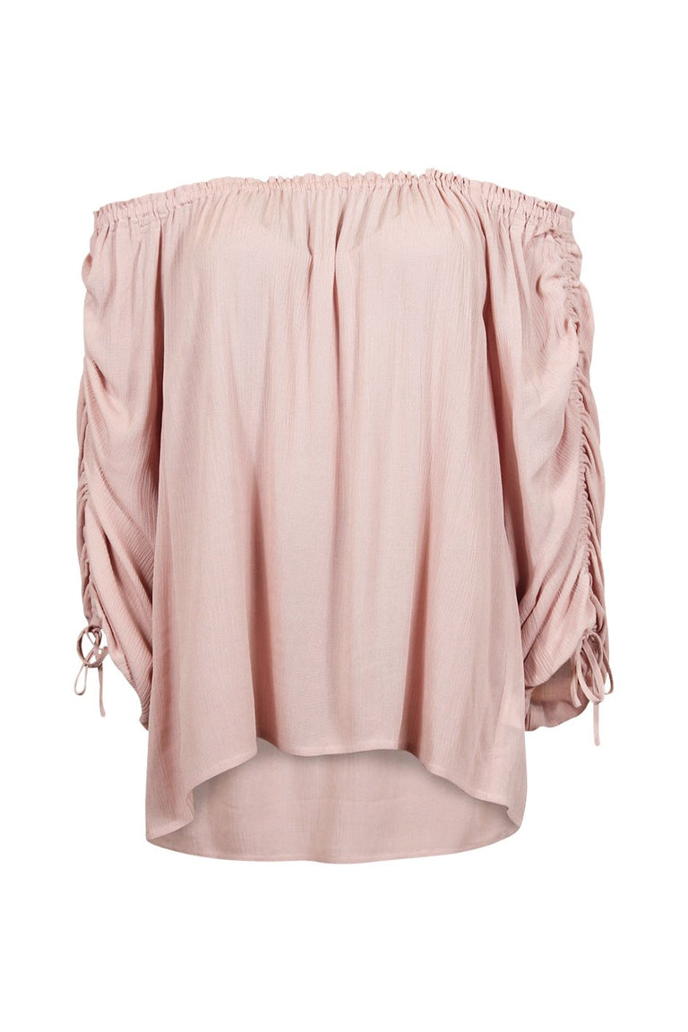 [TEST] Helena Ruched Off Shoulder Top