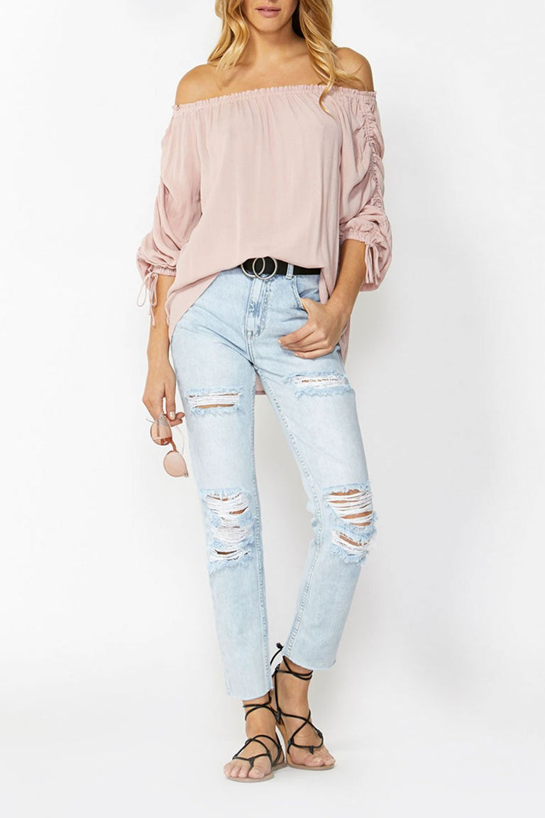 [TEST] Helena Ruched Off Shoulder Top