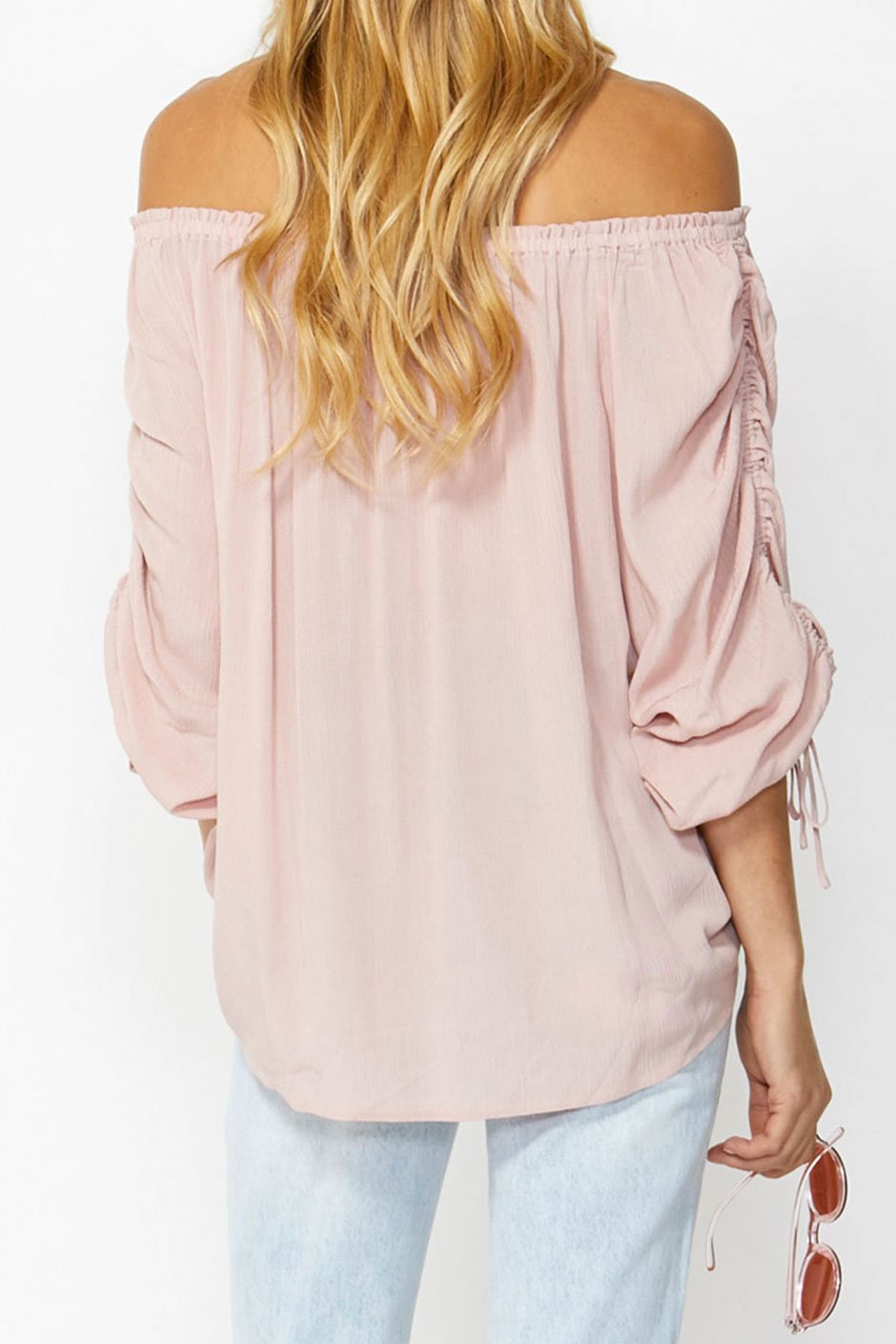 [TEST] Helena Ruched Off Shoulder Top