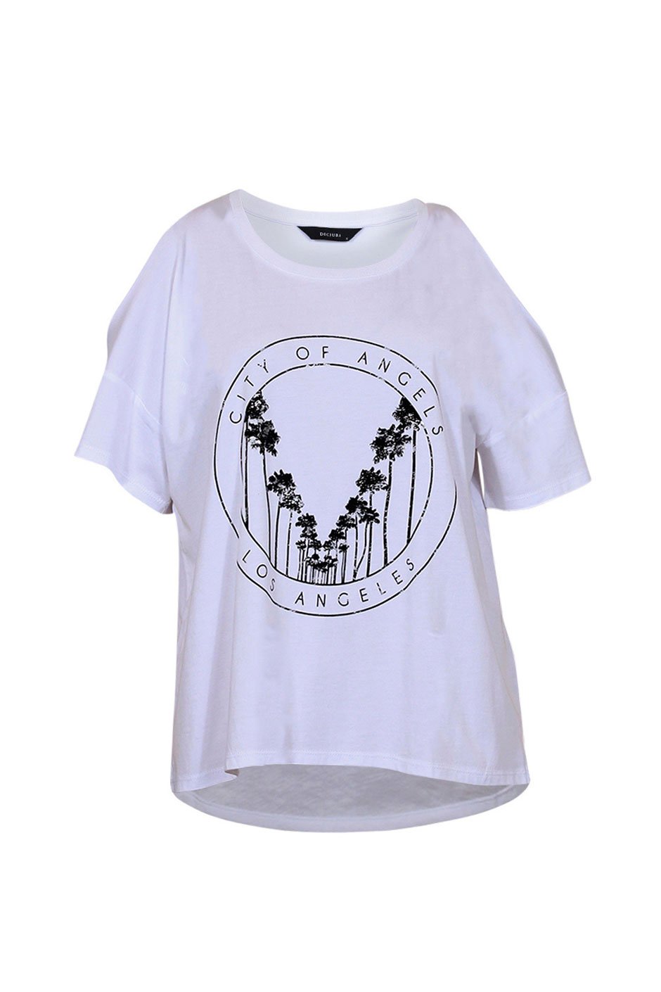 [TEST] Azaria Cut Shoulder Band Tee