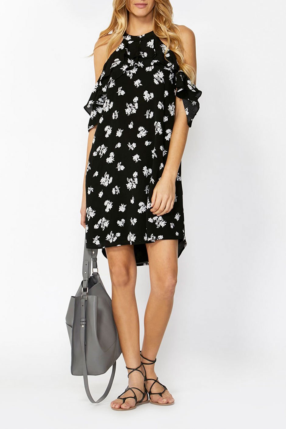 [TEST] Gianna High Neck Ruffle Dress