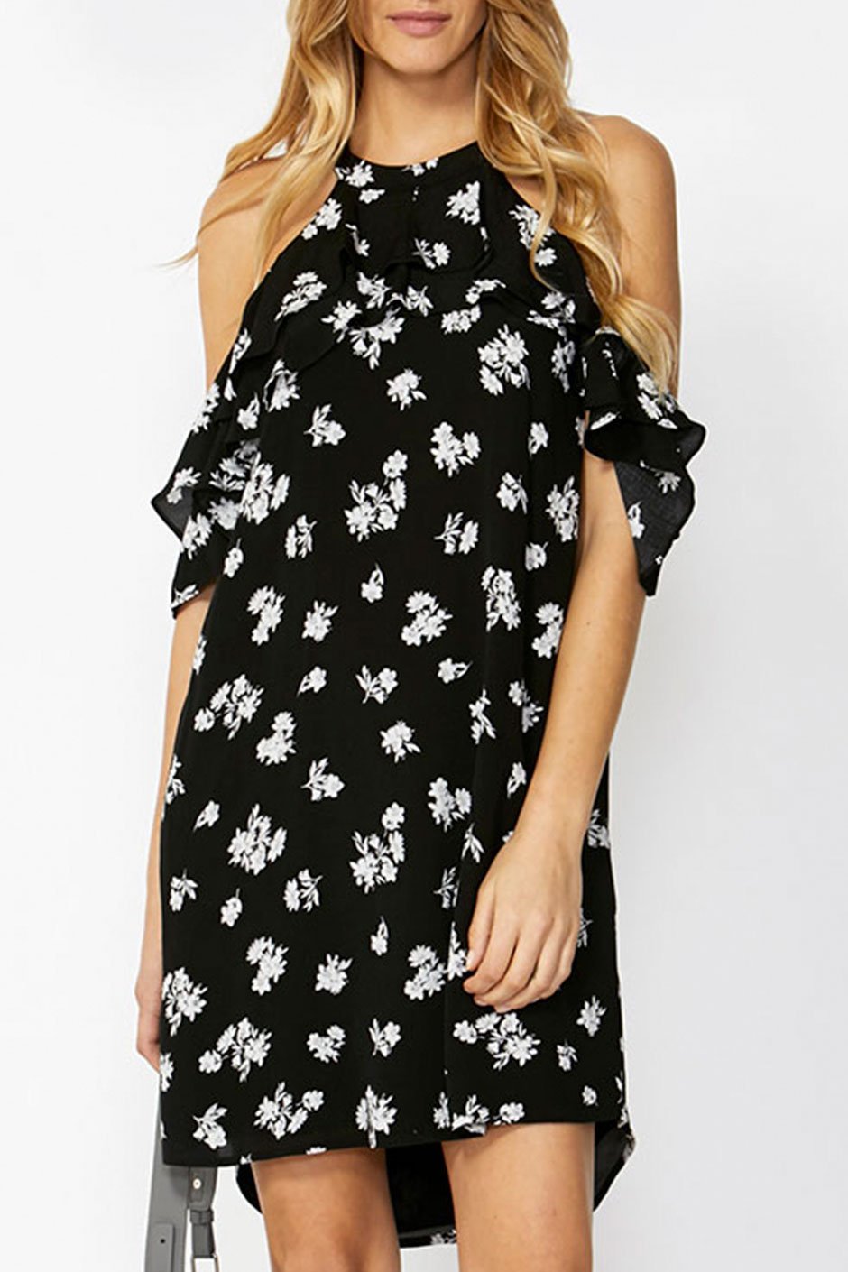 [TEST] Gianna High Neck Ruffle Dress