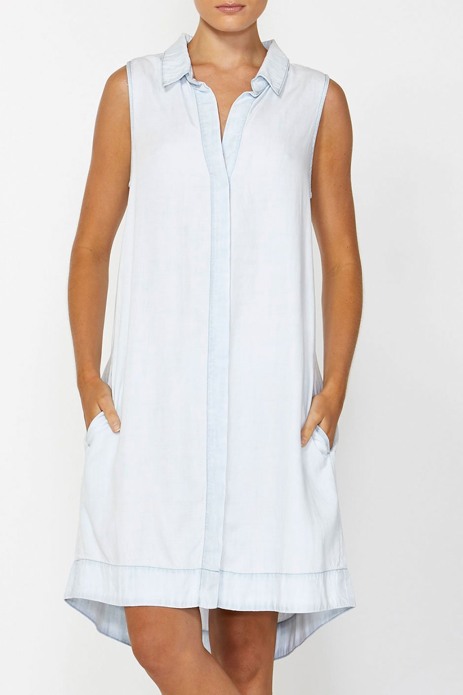 [TEST] Cameron Sleeveless Shirt Dress
