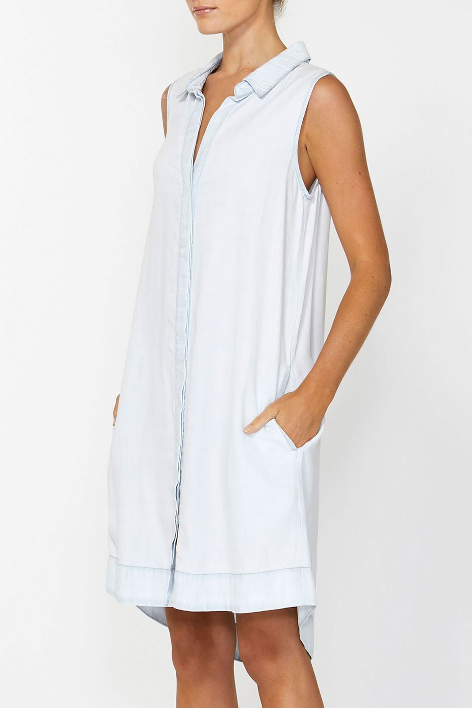 [TEST] Cameron Sleeveless Shirt Dress
