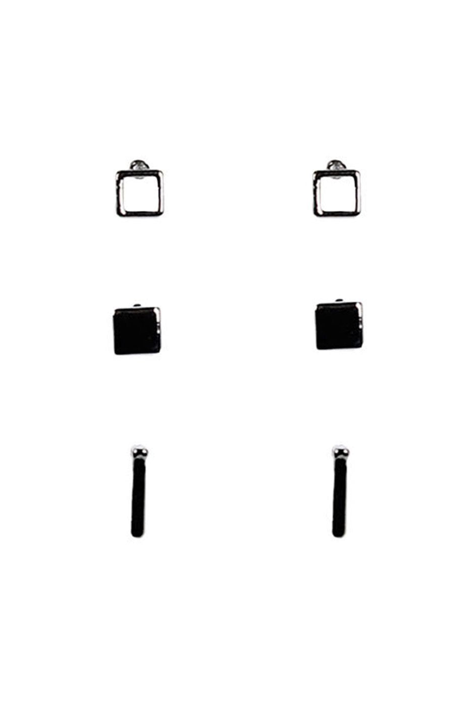 [TEST] Square Bar Earring Set