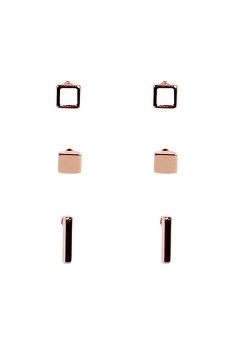 [TEST] Square Bar Earring Set
