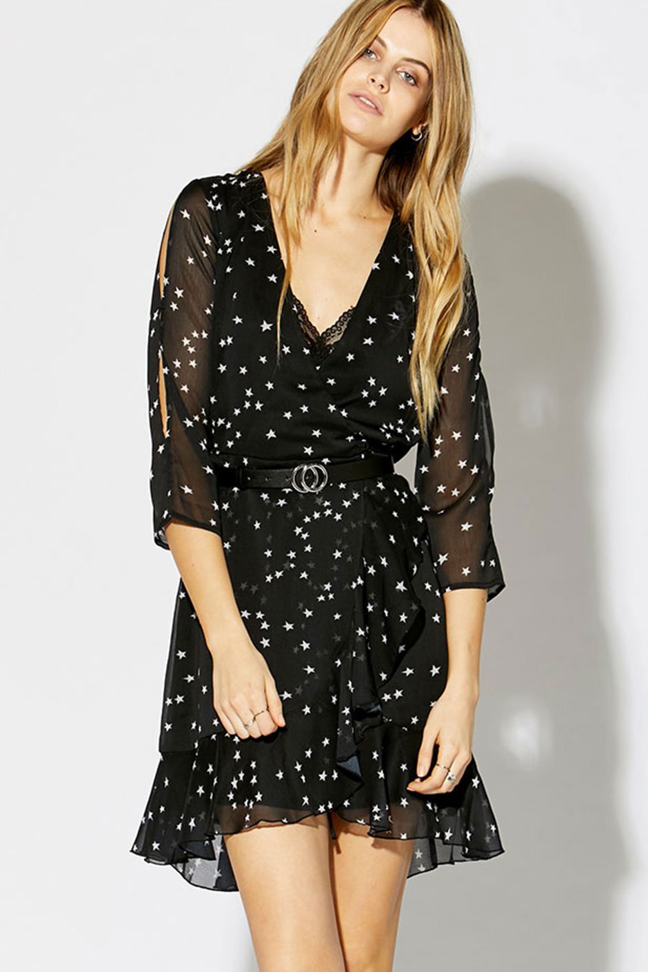 [TEST] Kate Star Print Wrap Dress