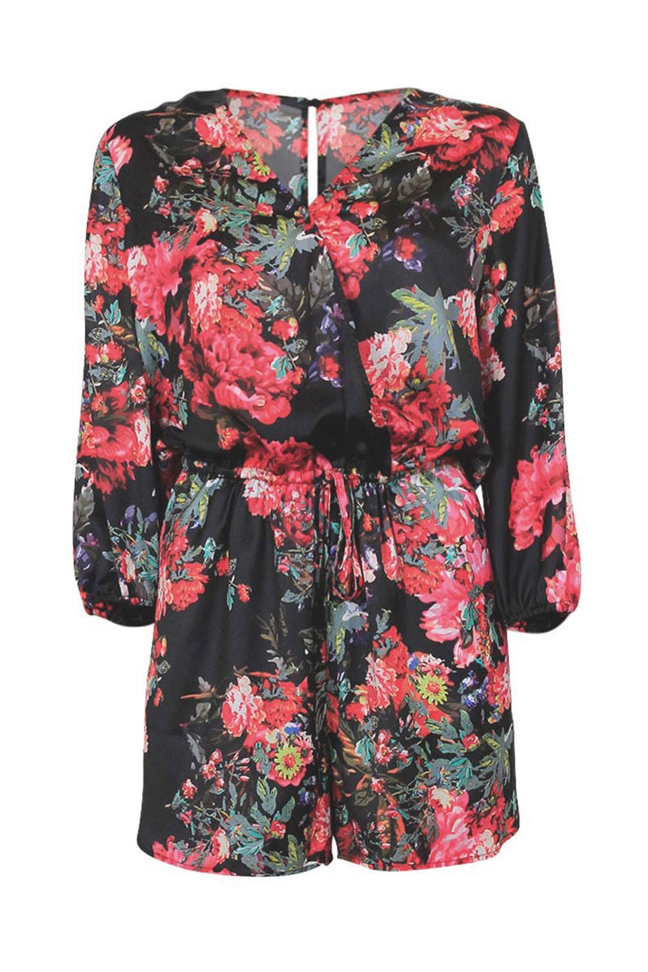 [TEST] O/E Daphne Wrap Satin Playsuit