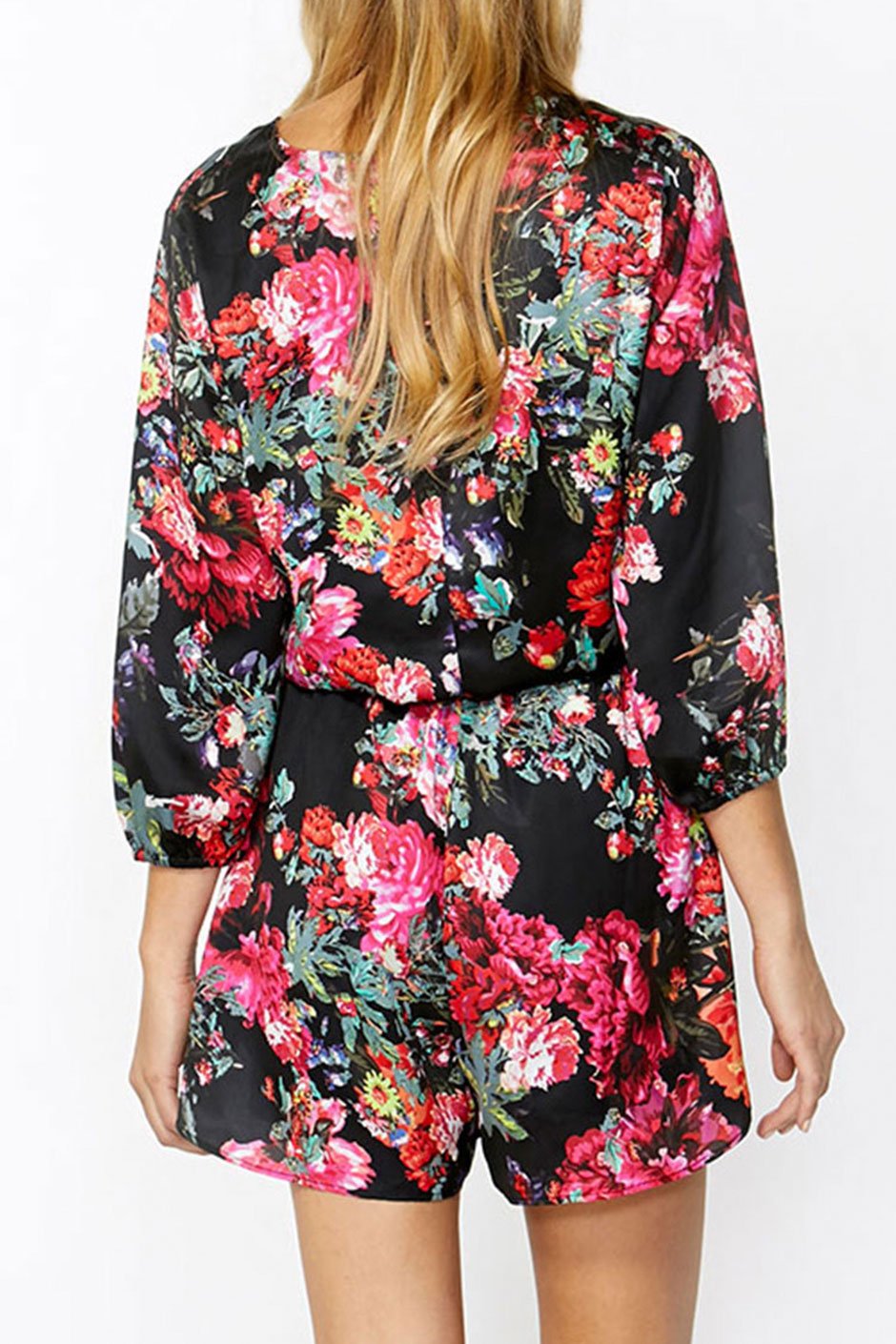 [TEST] O/E Daphne Wrap Satin Playsuit