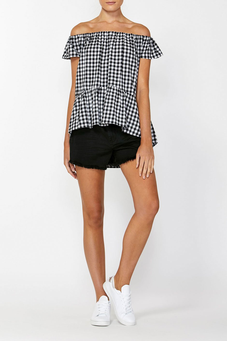 [TEST] Maisy Hi Low Off Shoulder Top