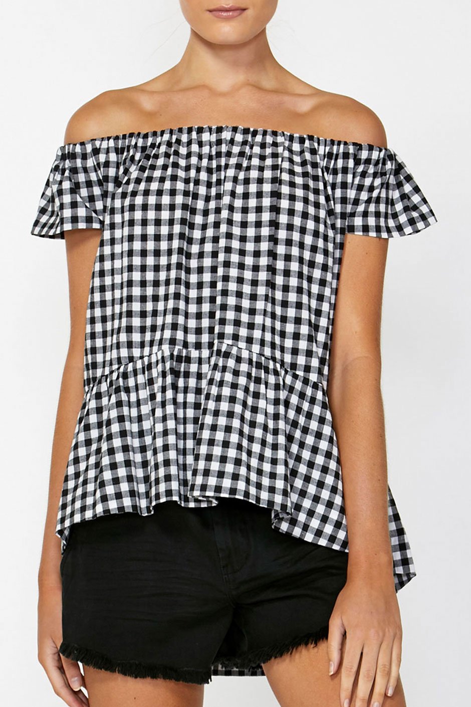 [TEST] Maisy Hi Low Off Shoulder Top