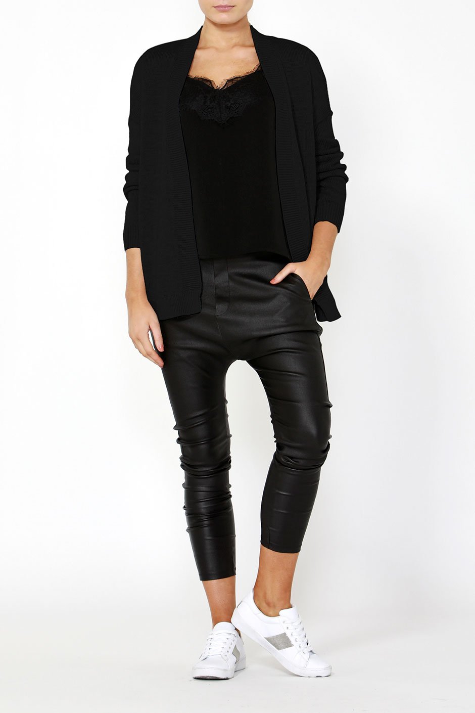 [TEST] Cici Curved Hem Cardigan