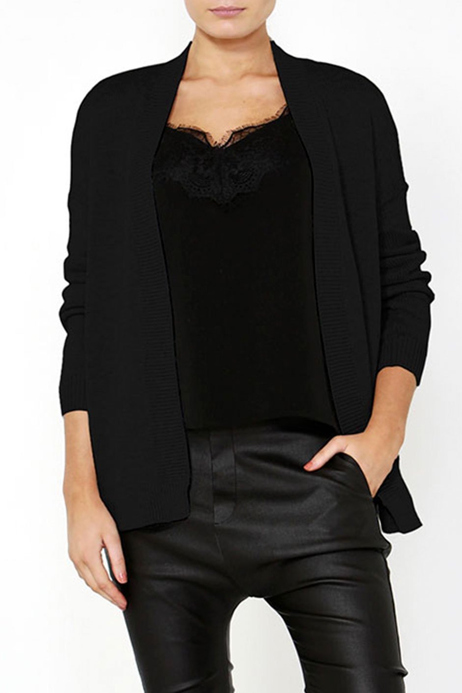 [TEST] Cici Curved Hem Cardigan