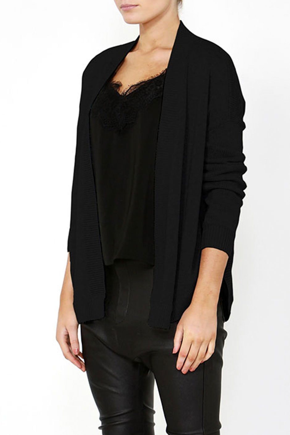 [TEST] Cici Curved Hem Cardigan
