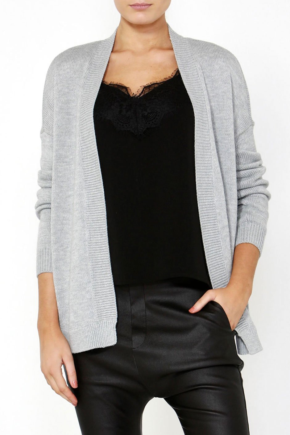 [TEST] Cici Curved Hem Cardigan