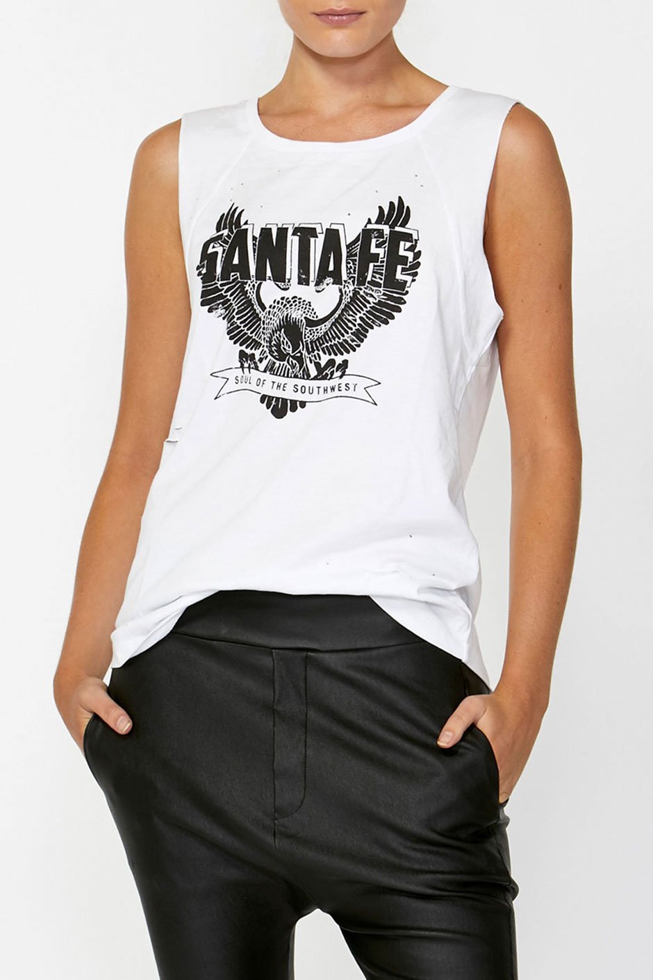 [TEST] Brinley Distressed Band Tank