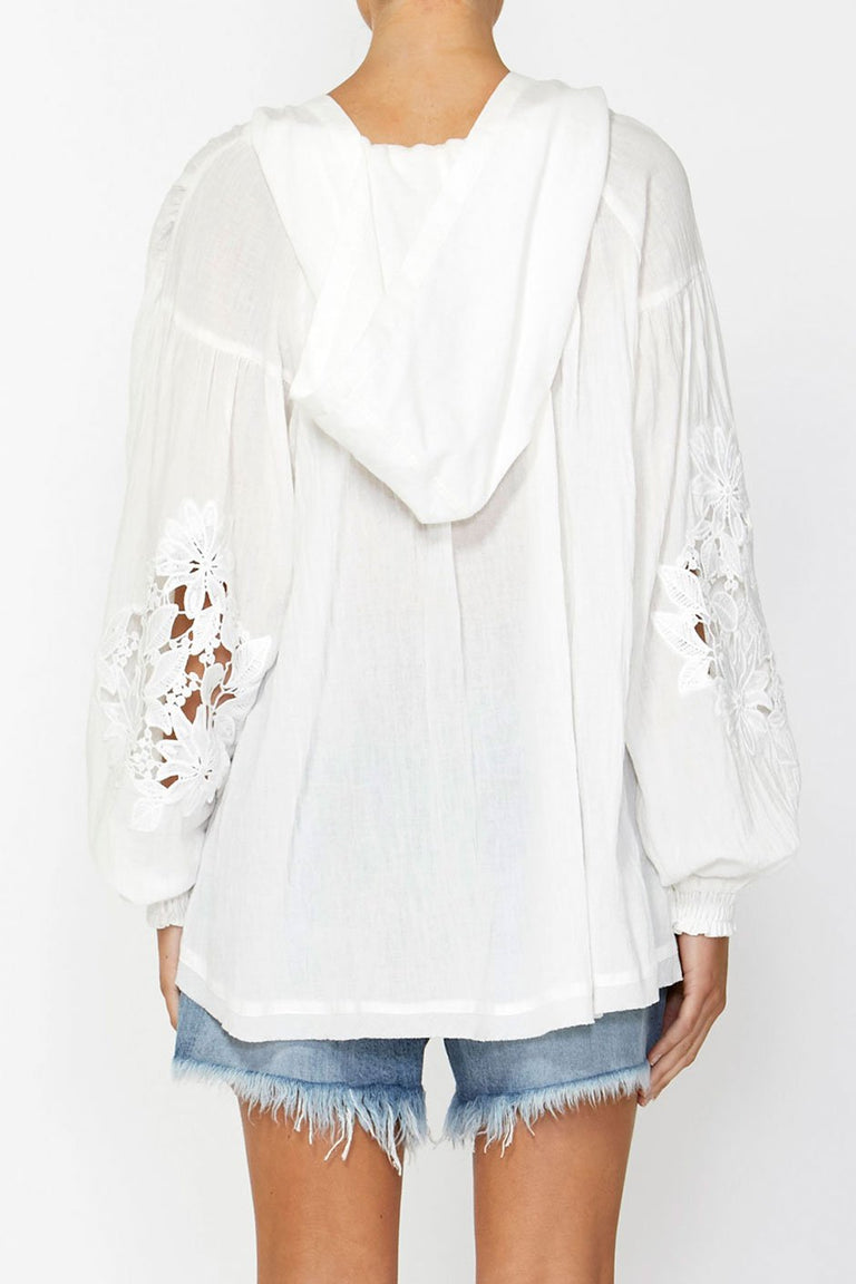 [TEST] Clarissa Hooded Applique Top