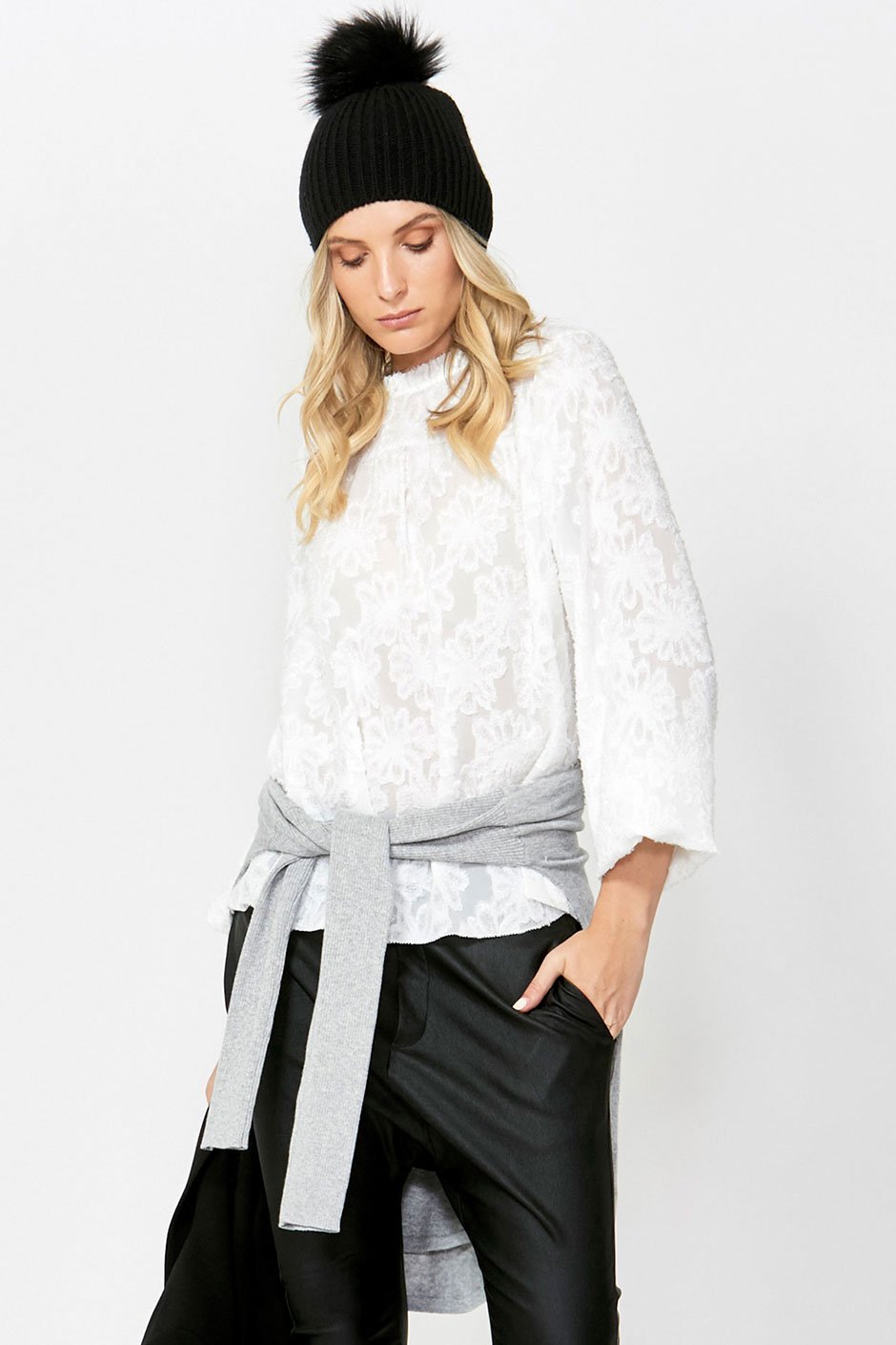 [TEST] Arabella Floral Burnout Blouse