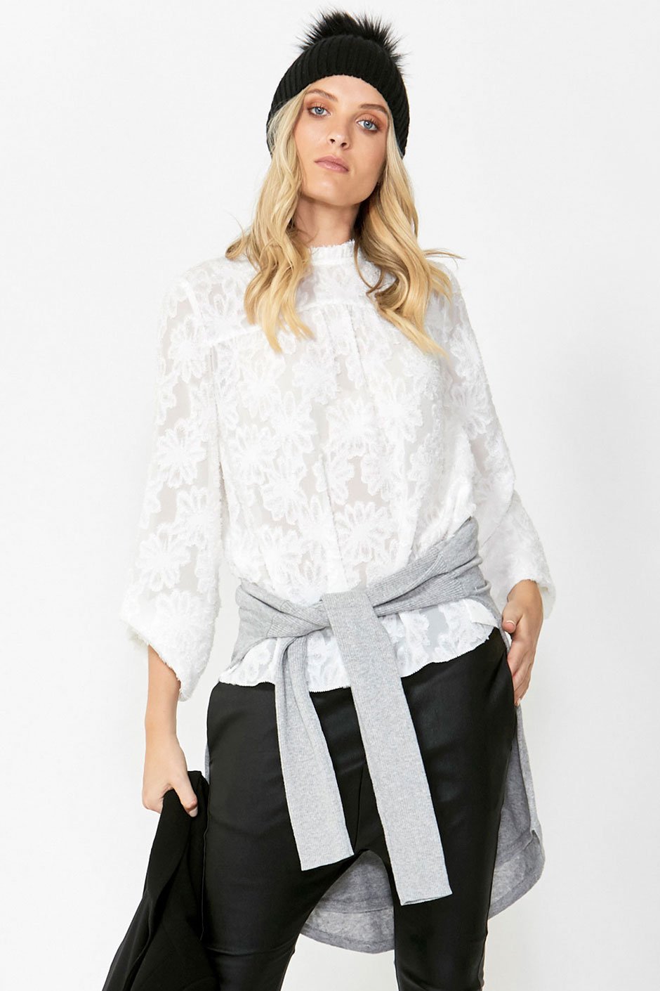 [TEST] Arabella Floral Burnout Blouse