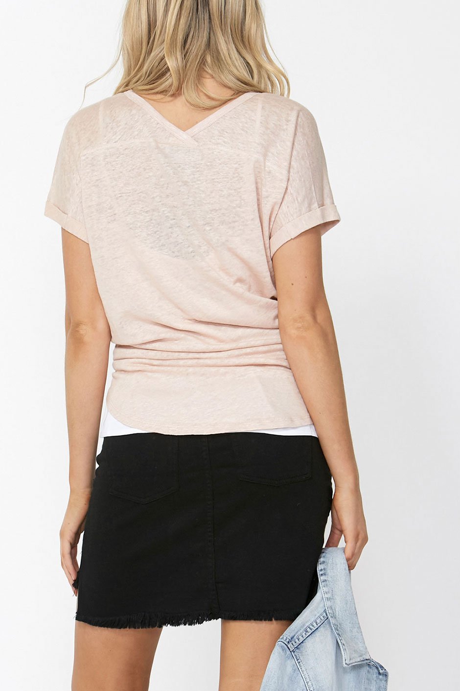 [TEST] Georgina Step Hem Mini Skirt
