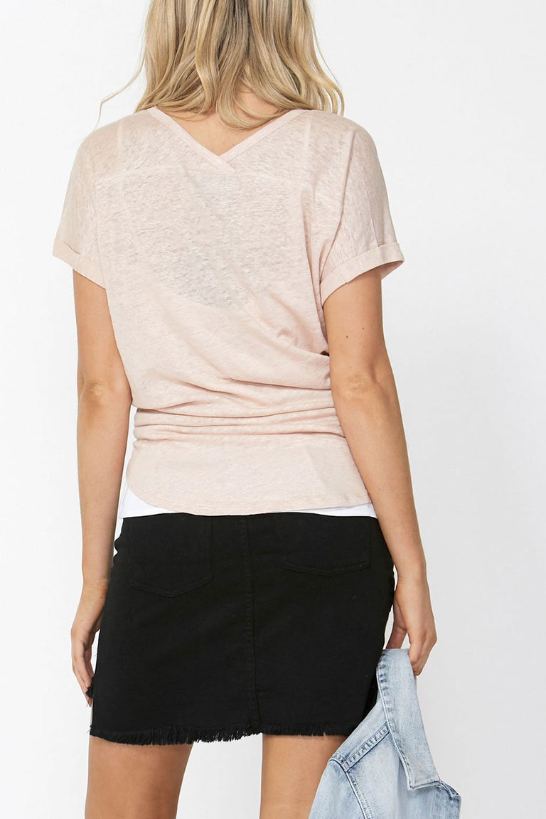 [TEST] Georgina Step Hem Mini Skirt