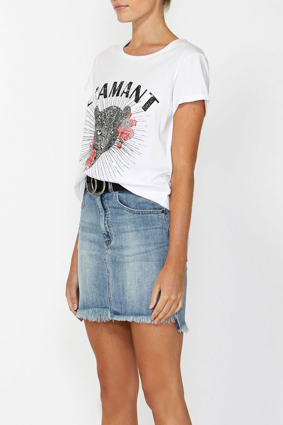 [TEST] Georgina Step Hem Mini Skirt