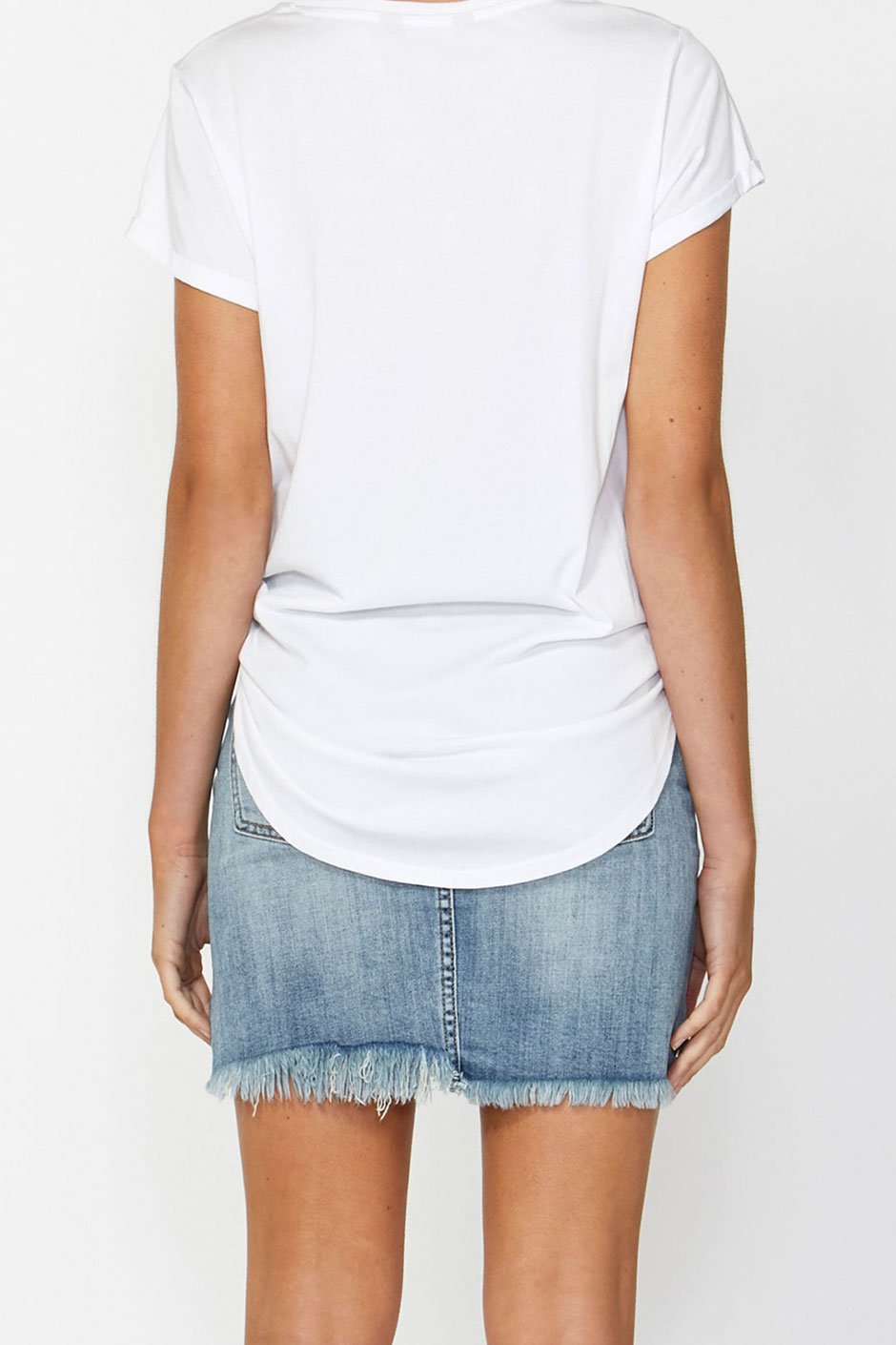 [TEST] Georgina Step Hem Mini Skirt