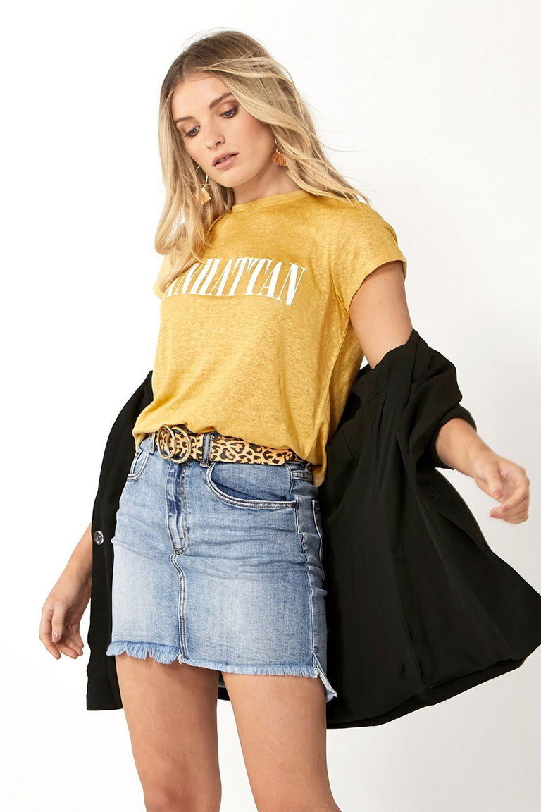 [TEST] Georgina Step Hem Mini Skirt