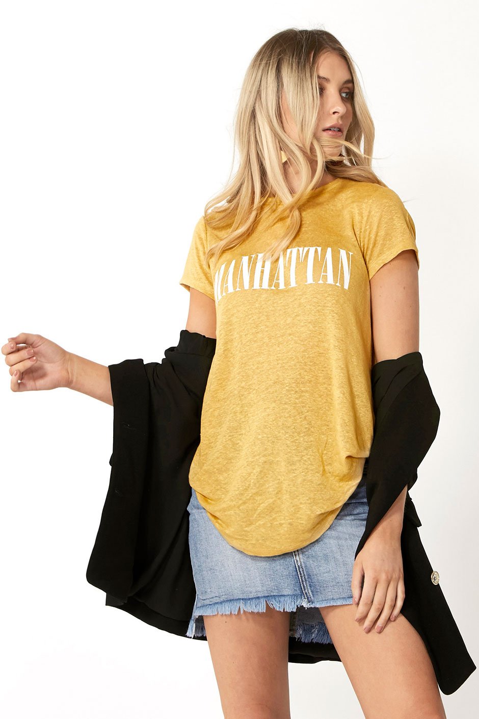 [TEST] Georgina Step Hem Mini Skirt