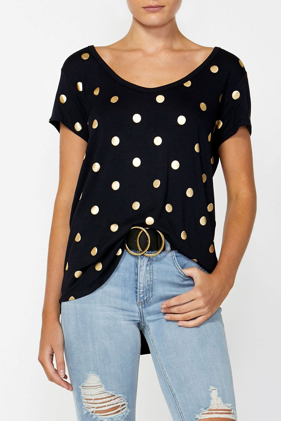 [TEST] Gabby Foil Spot Tee