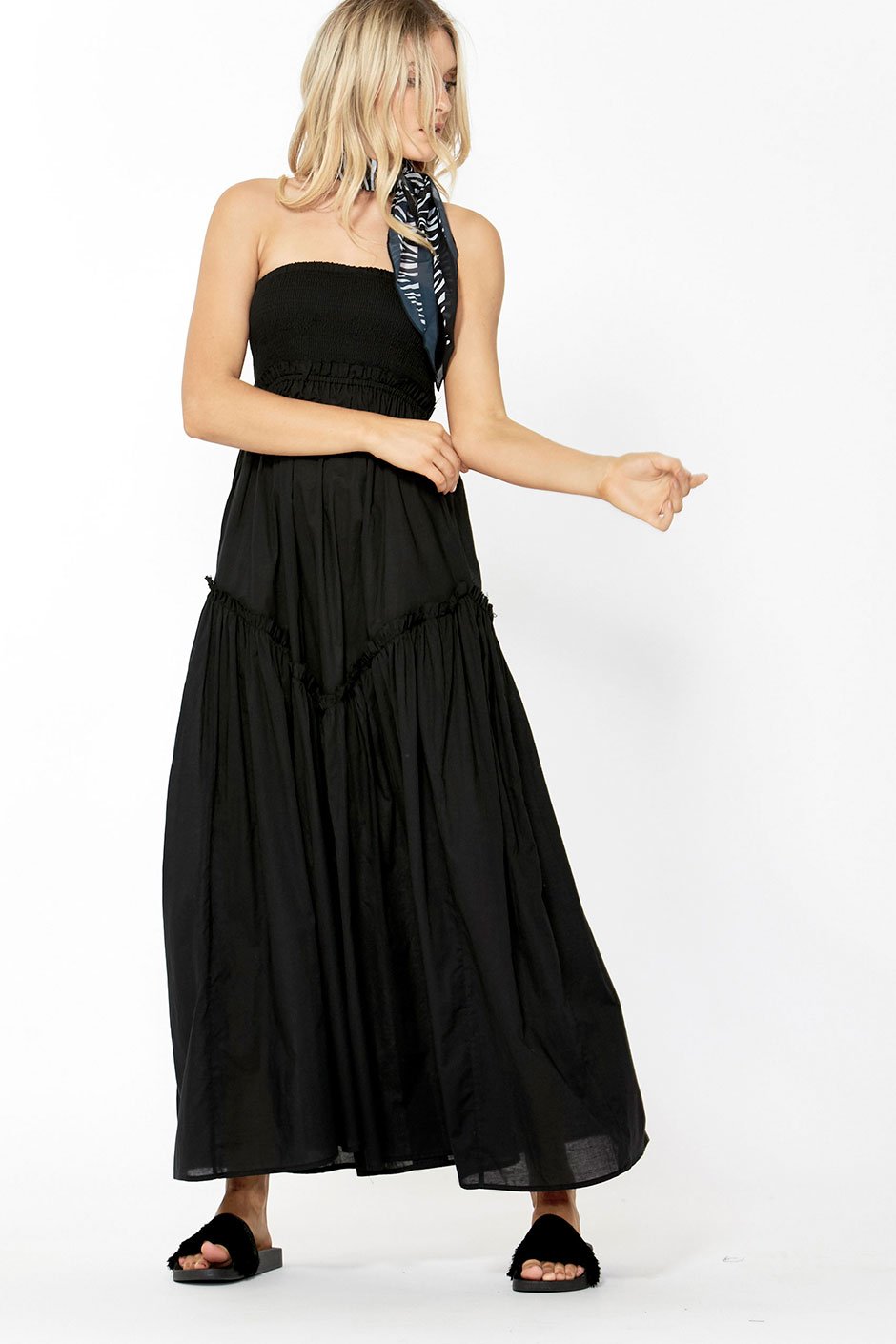 [TEST] Eva Shirred Bodice Maxi Dress