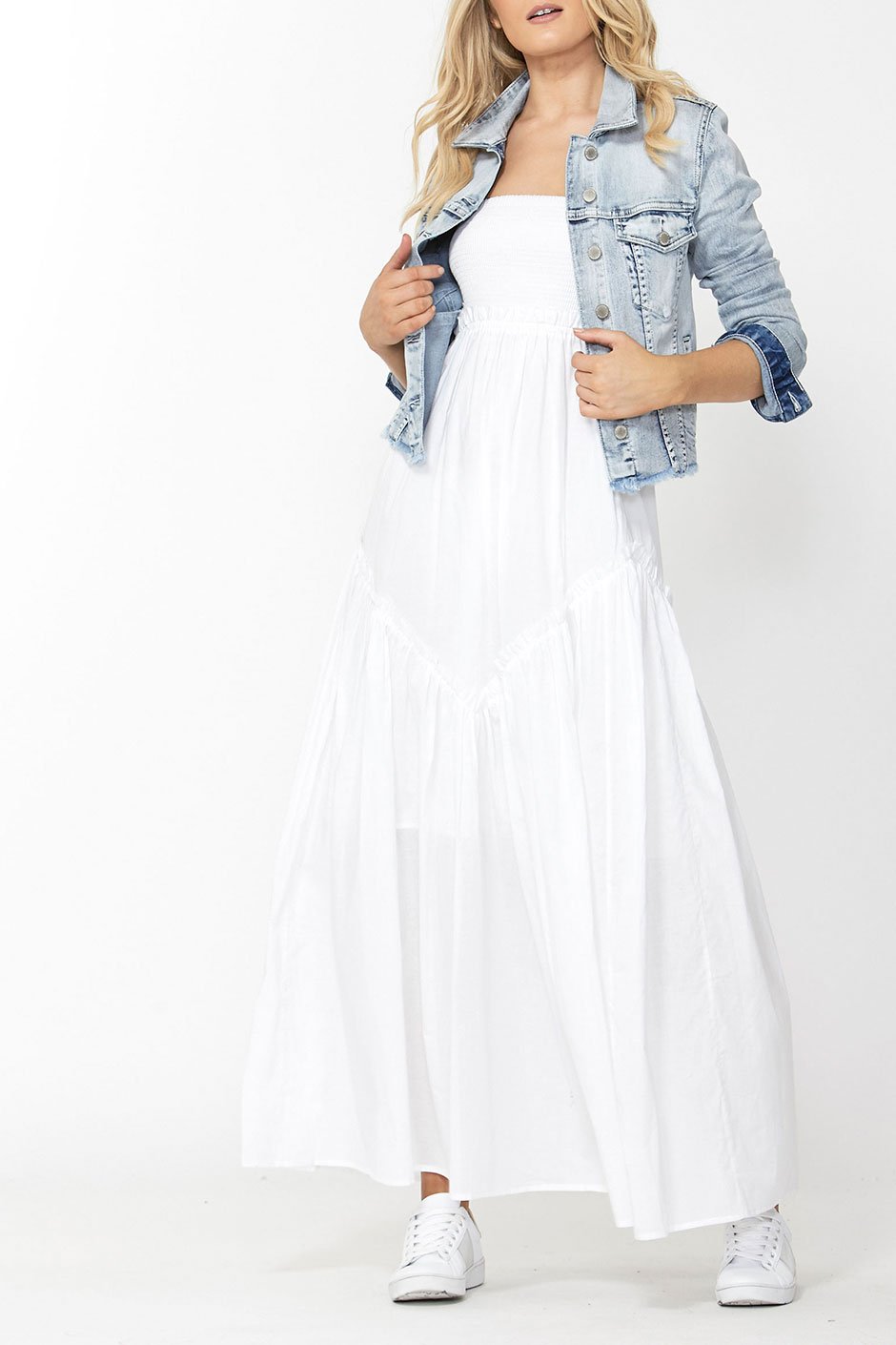 [TEST] Eva Shirred Bodice Maxi Dress