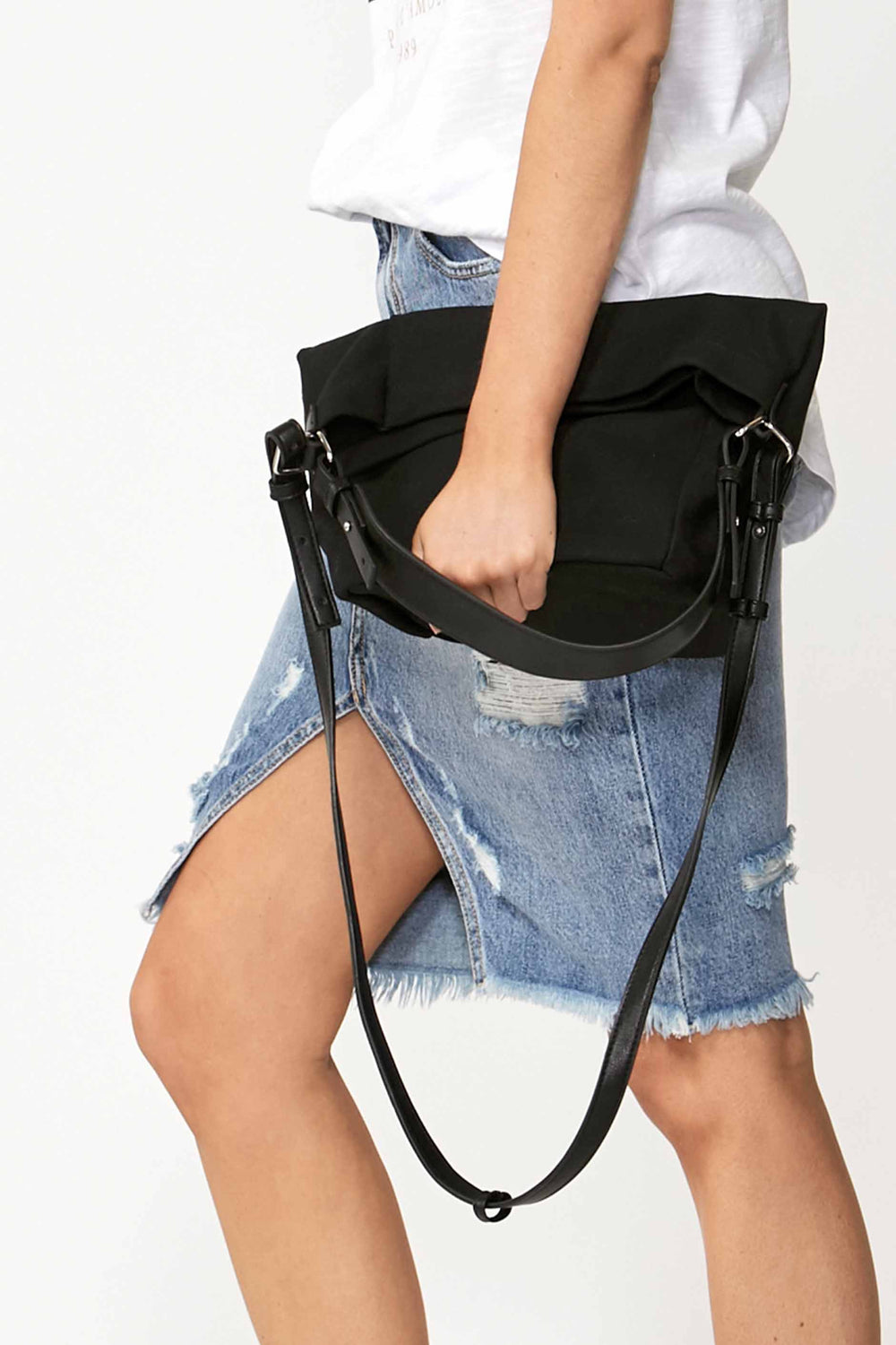 [TEST] Front Pocket Slouchy Tote Bag