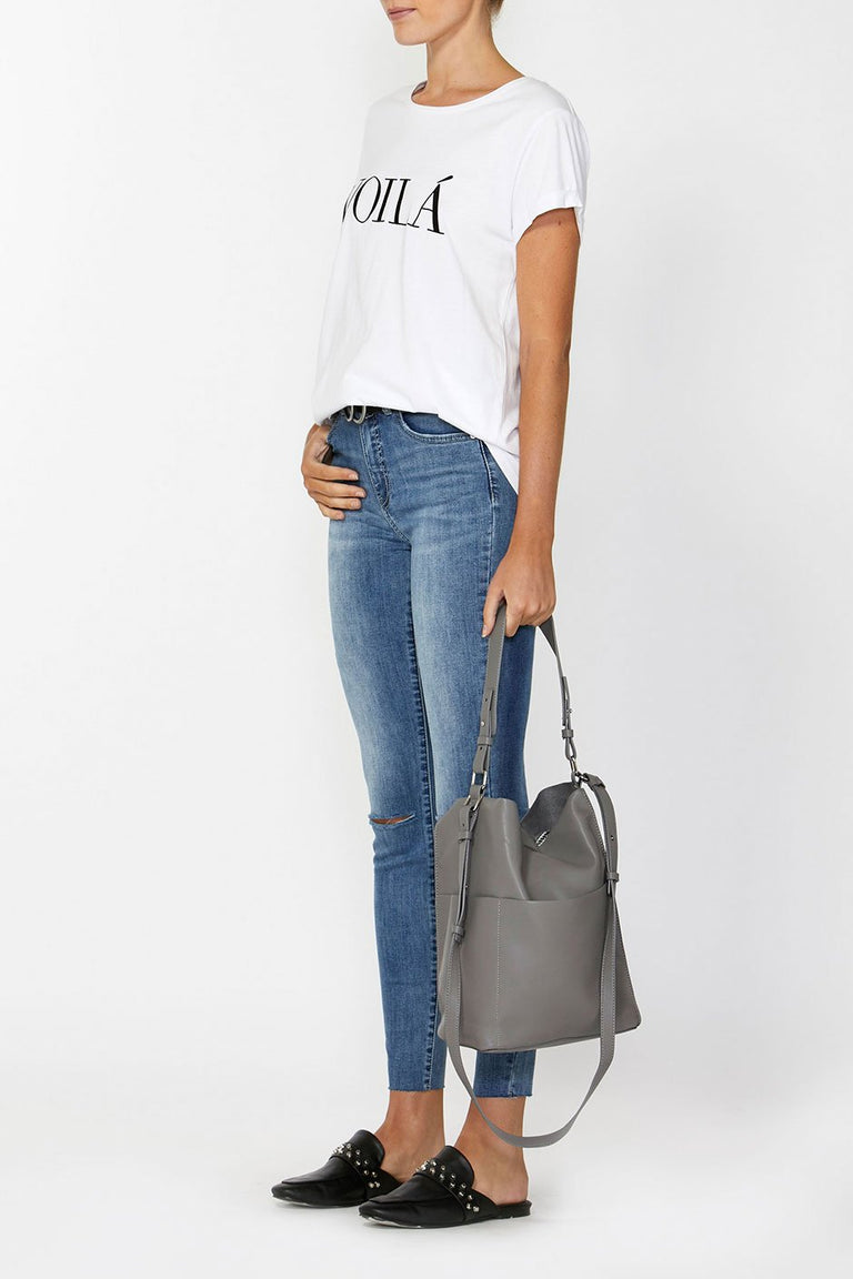[TEST] Front Pocket Slouchy Tote Bag