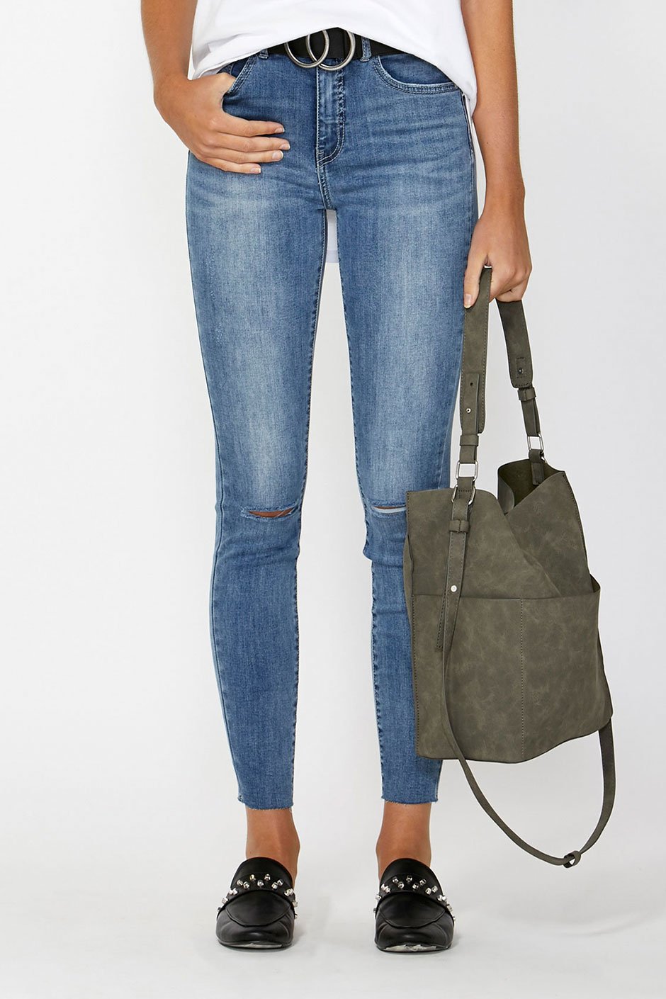[TEST] Front Pocket Slouchy Tote Bag