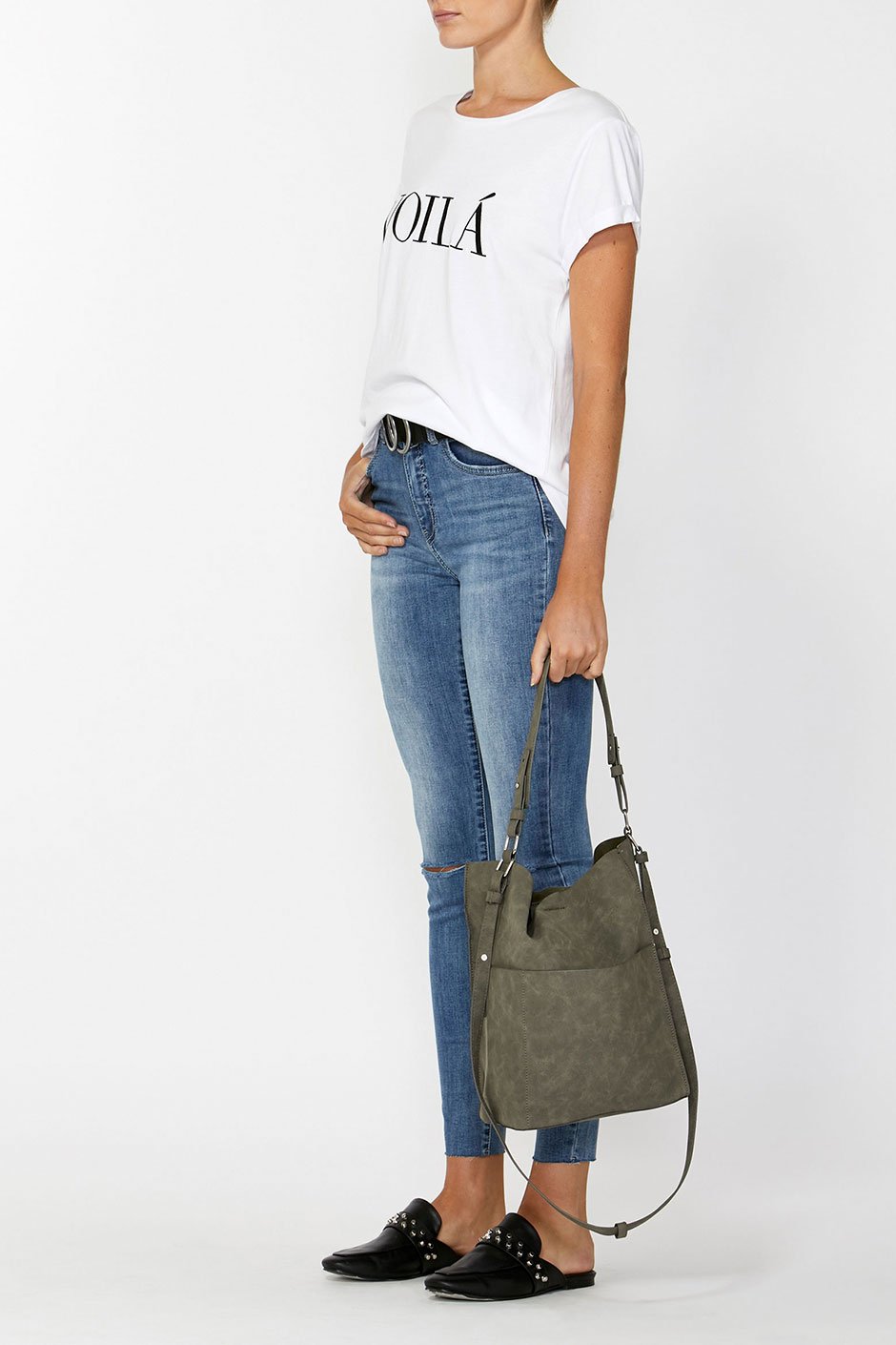 [TEST] Front Pocket Slouchy Tote Bag