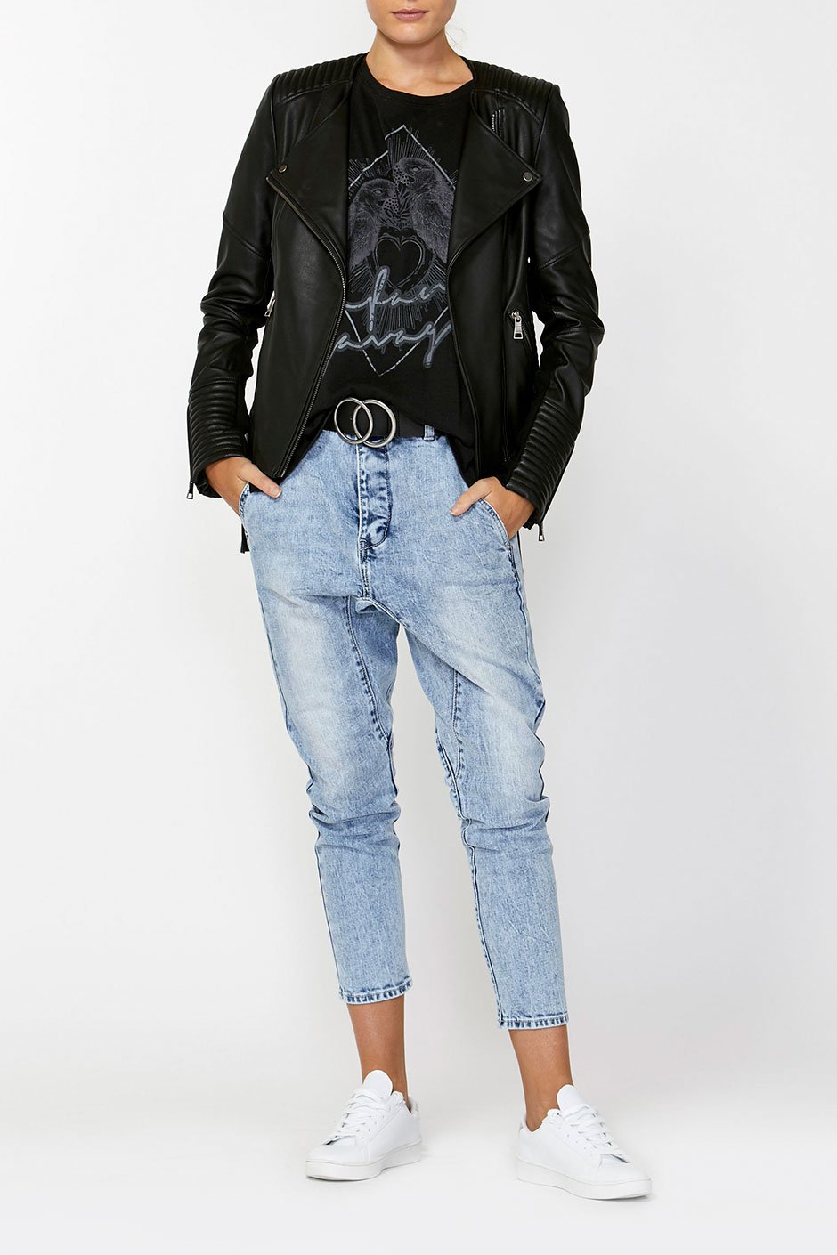 [TEST] Bianca Leather Biker Jacket