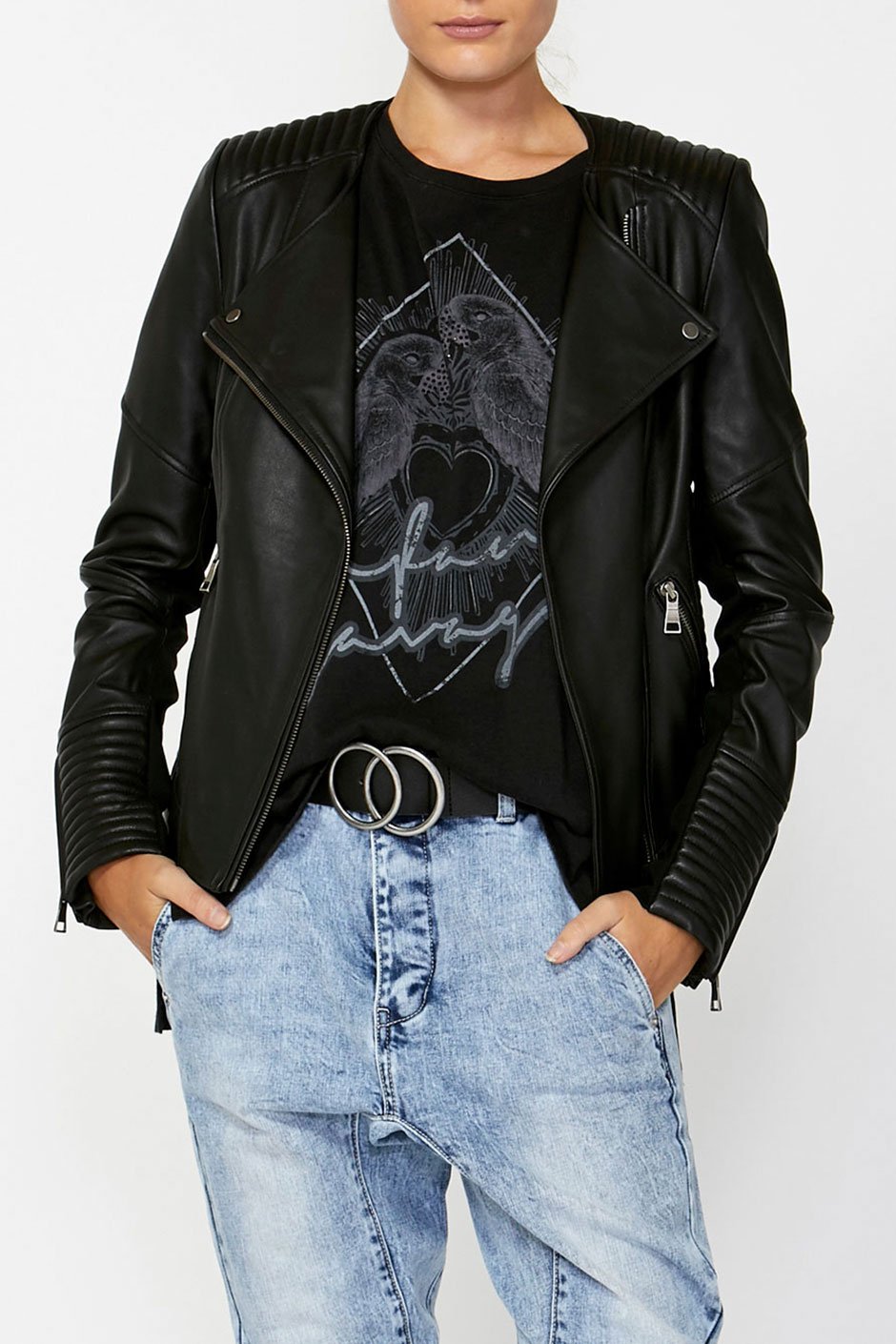 [TEST] Bianca Leather Biker Jacket