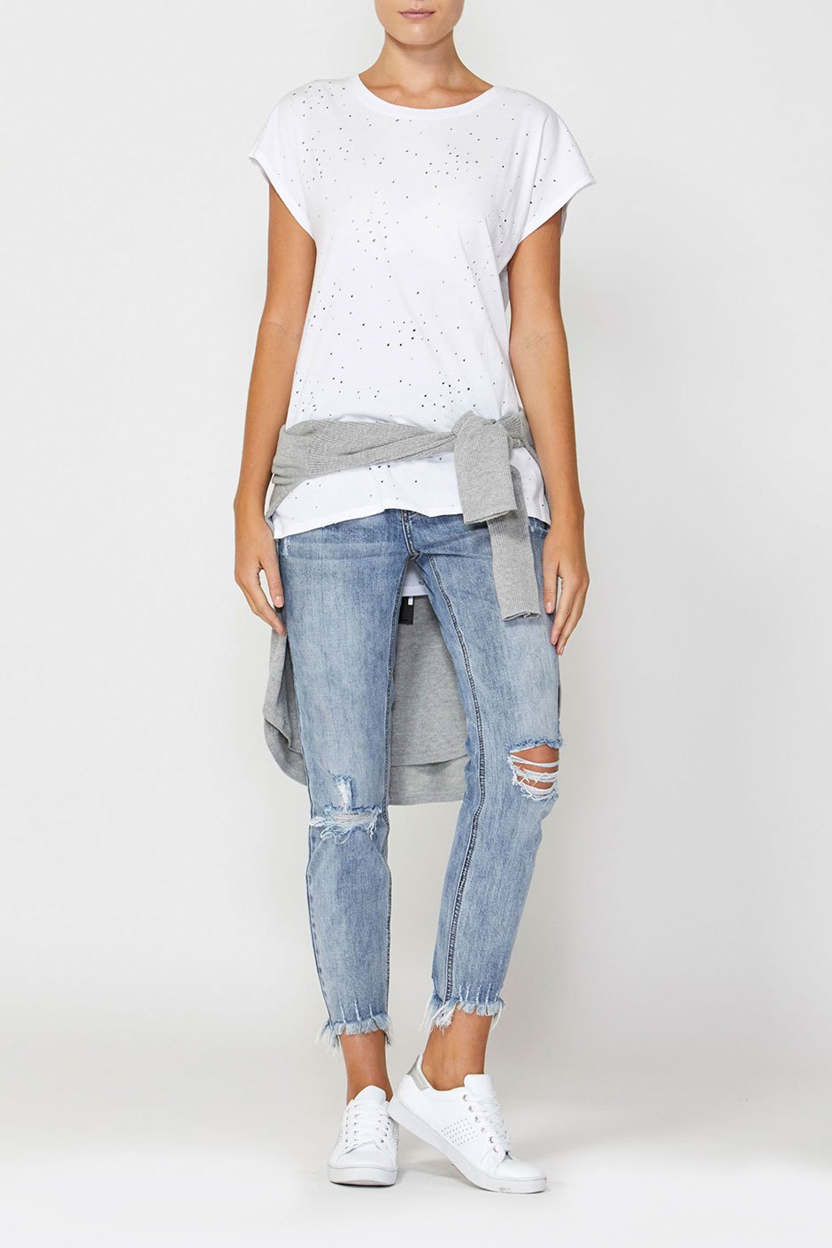 [TEST] Brooke Distressed Hole Tee