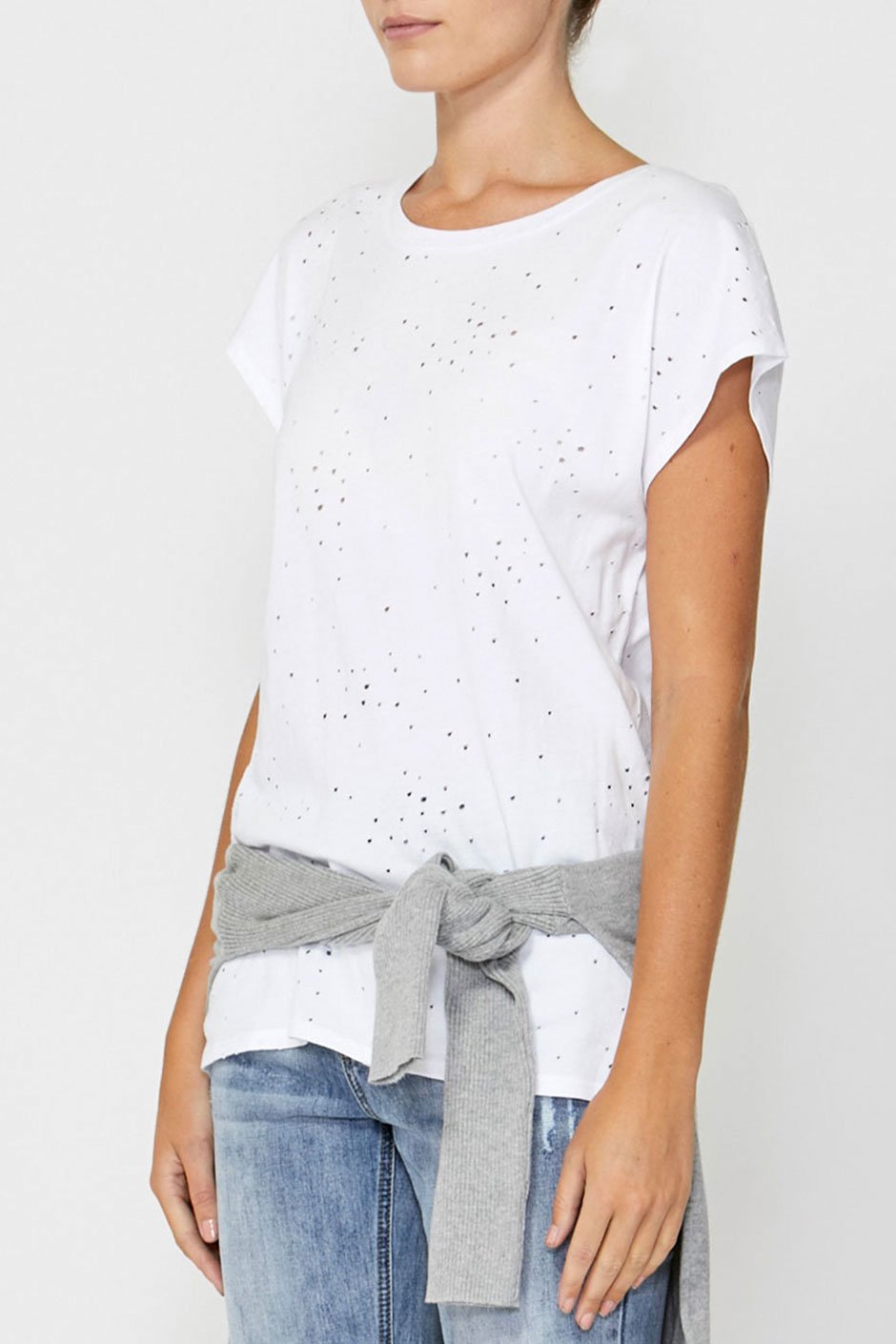 [TEST] Brooke Distressed Hole Tee