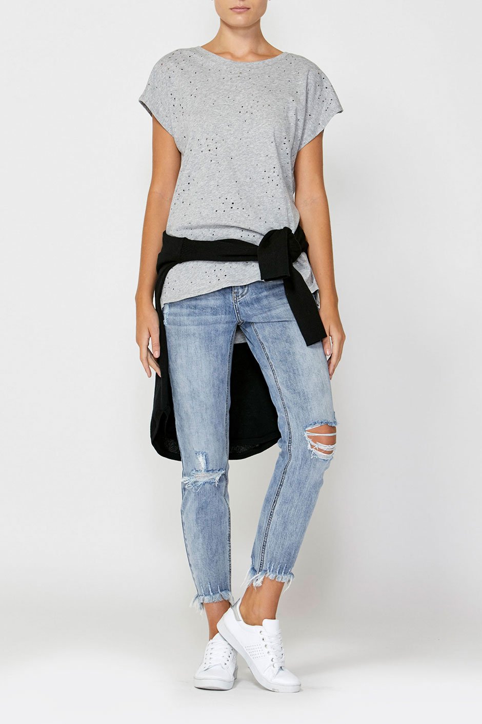 [TEST] Brooke Distressed Hole Tee